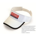 Terry Cloth Sweatband Running Visor (White/Black)